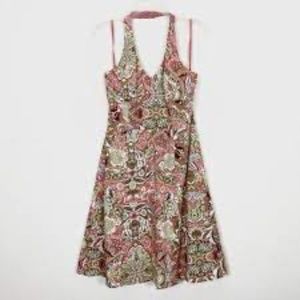Anne Taylor Floral Halter Dress